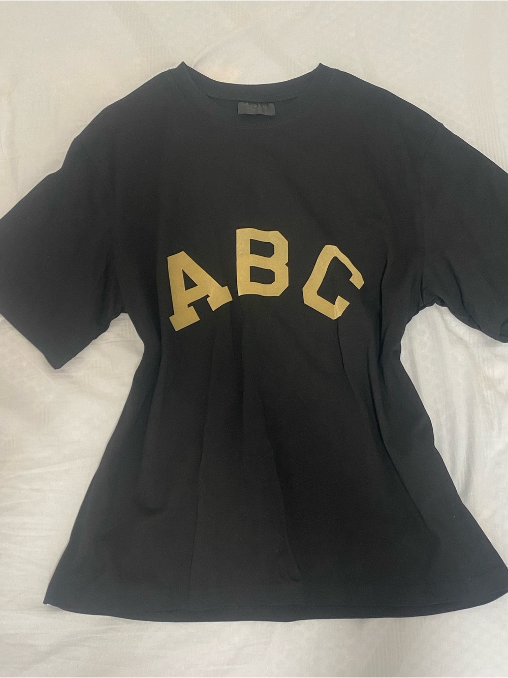 Vintage Fear of God Essentials Black “ABC”Tee